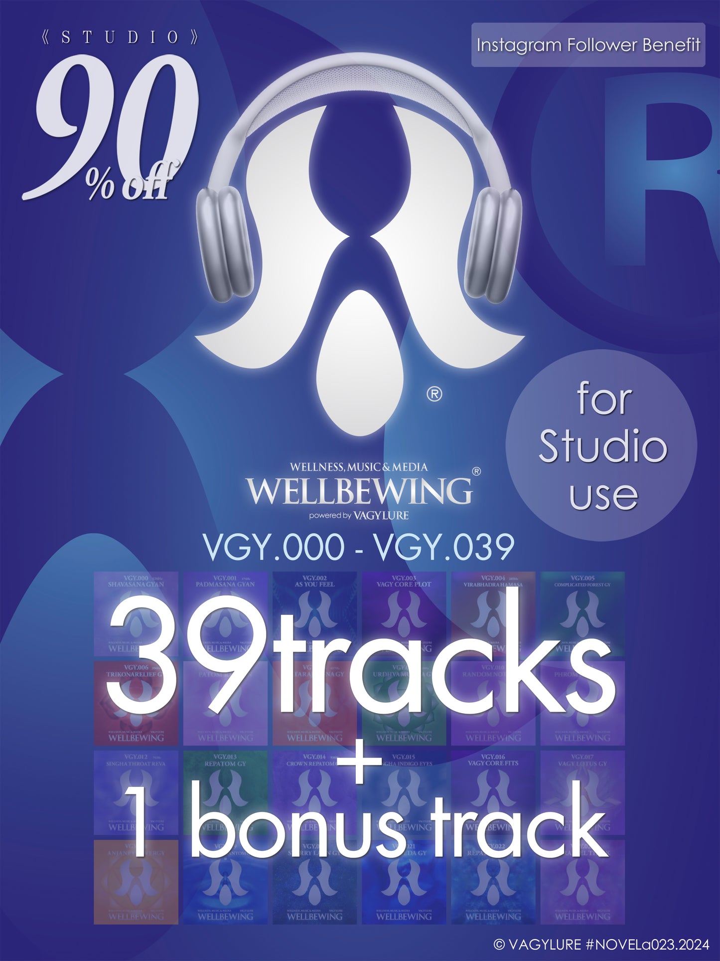 商用BGM 店舗BGM 商用音楽 店舗音楽 WELLBEWING® VGY series with YOGINI STYLE® Powered by VAGYLURE® Inc.